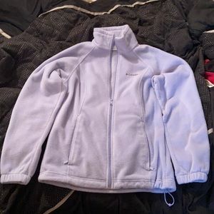 Light purple Columbia zip jacket. Size small